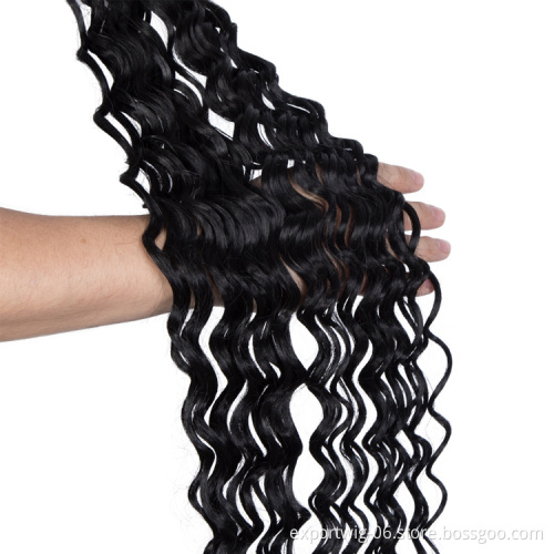 30inch afro kinky long curly braiding hair synthetic braid crochet blonde brown pink bundles ombre soft long curl for Russia